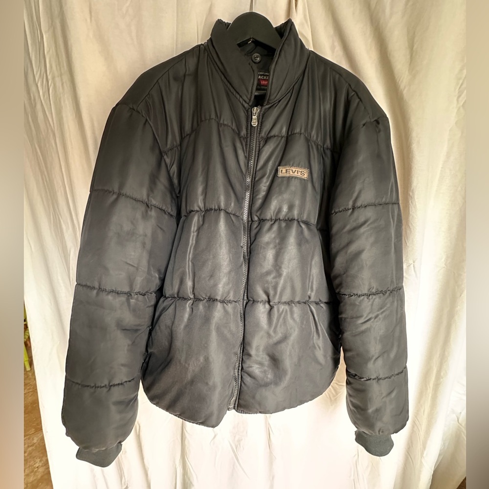 Levi's Men's Black Quilted Puffer Jacket